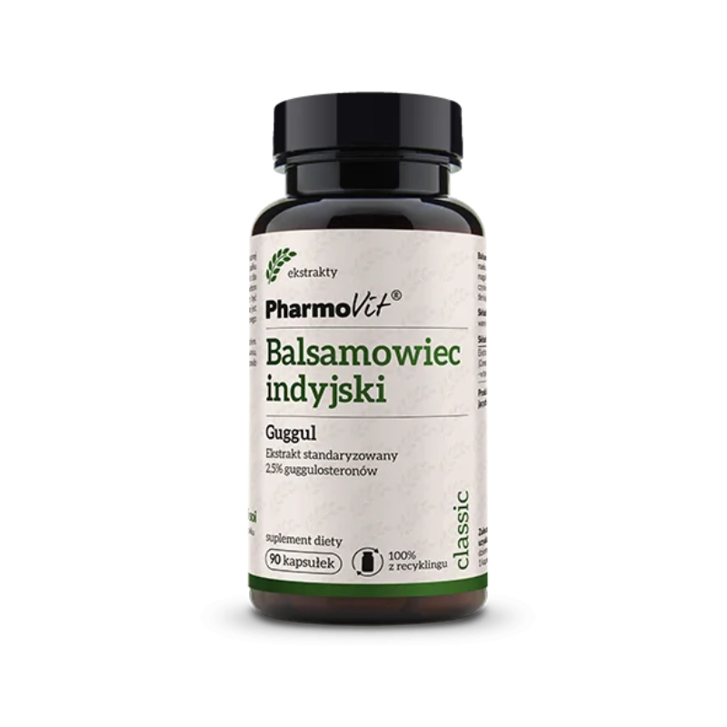 BALSAMOWIEC INDYJSKI EKSTRAKT BEZGLUTENOWY (400 mg) 90 KAPSUŁEK - PHARMOVIT (CLASSIC)