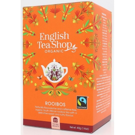 HERBATKA ROOIBOS FAIR TRADE BIO (20 x 2 g) 40 g - ENGLISH TEA SHOP ORGANIC